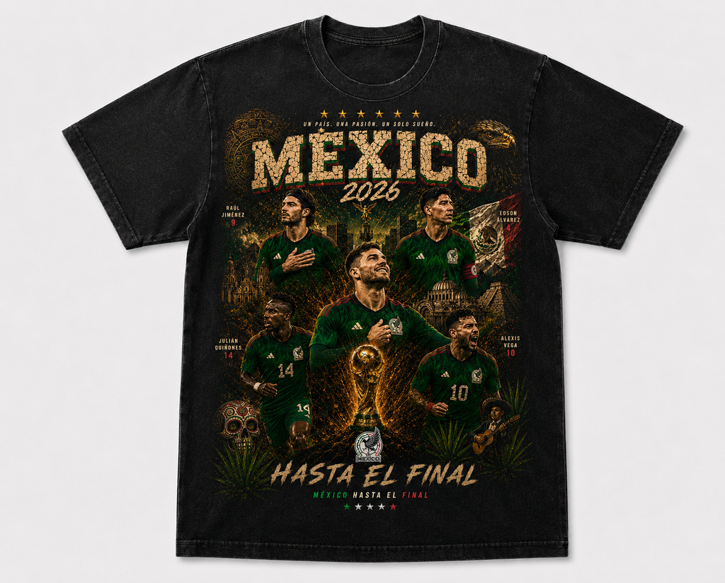 Mexico 2026 “El Sexto Partido” Vintage Graphic Tee