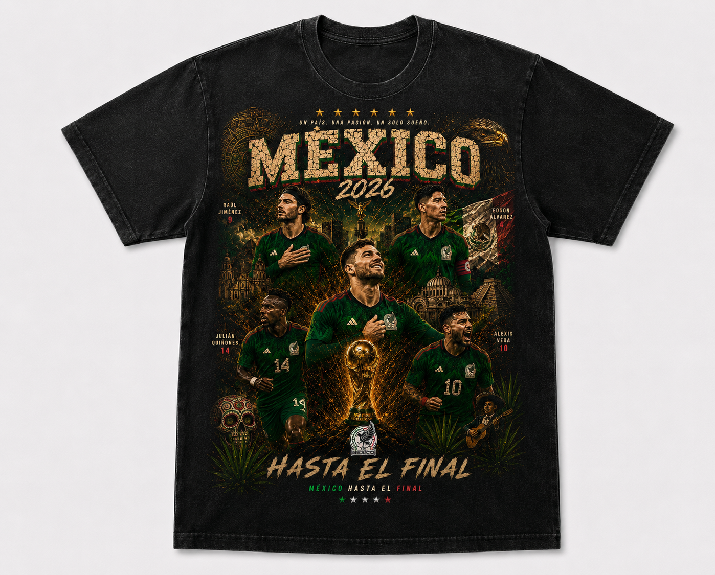 Mexico 2026 “El Sexto Partido” Vintage Graphic Tee