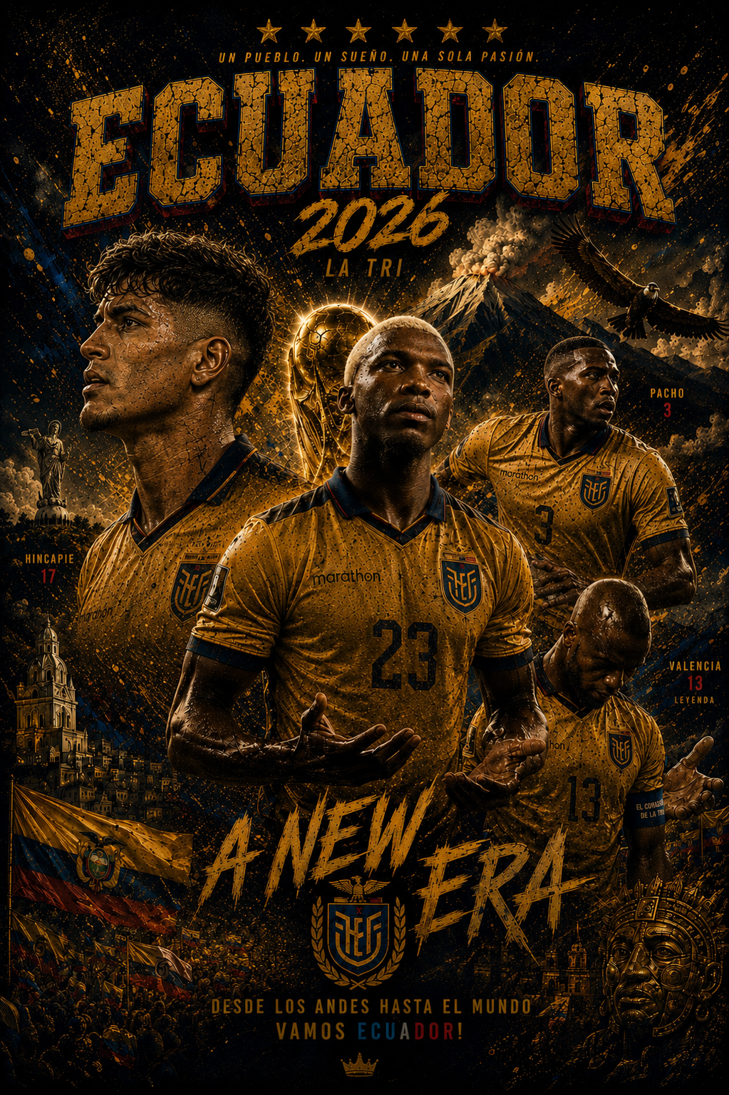 Ecuador 2026 “A New Era” Vintage Graphic Tee