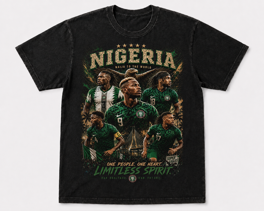 Nigeria “Limitless Spirit” Vintage Graphic Tee