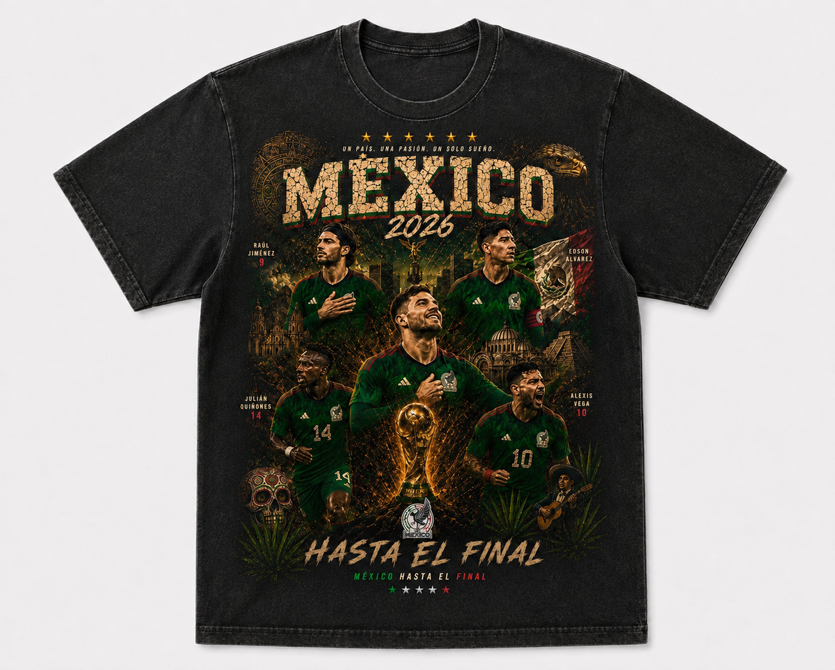 Mexico 2026 El Sexto Partido Vintage Graphic Tee