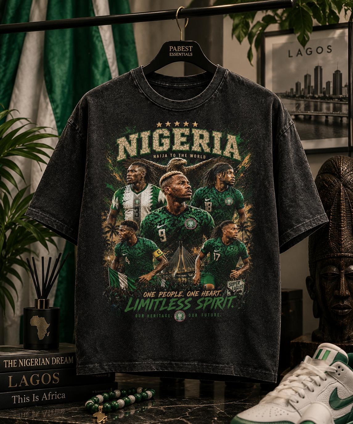 Nigeria “Limitless Spirit” Vintage Graphic Tee