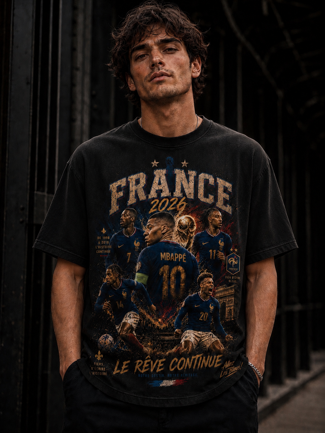France 2026 – Le Rêve Continue Vintage Heavyweight Tee