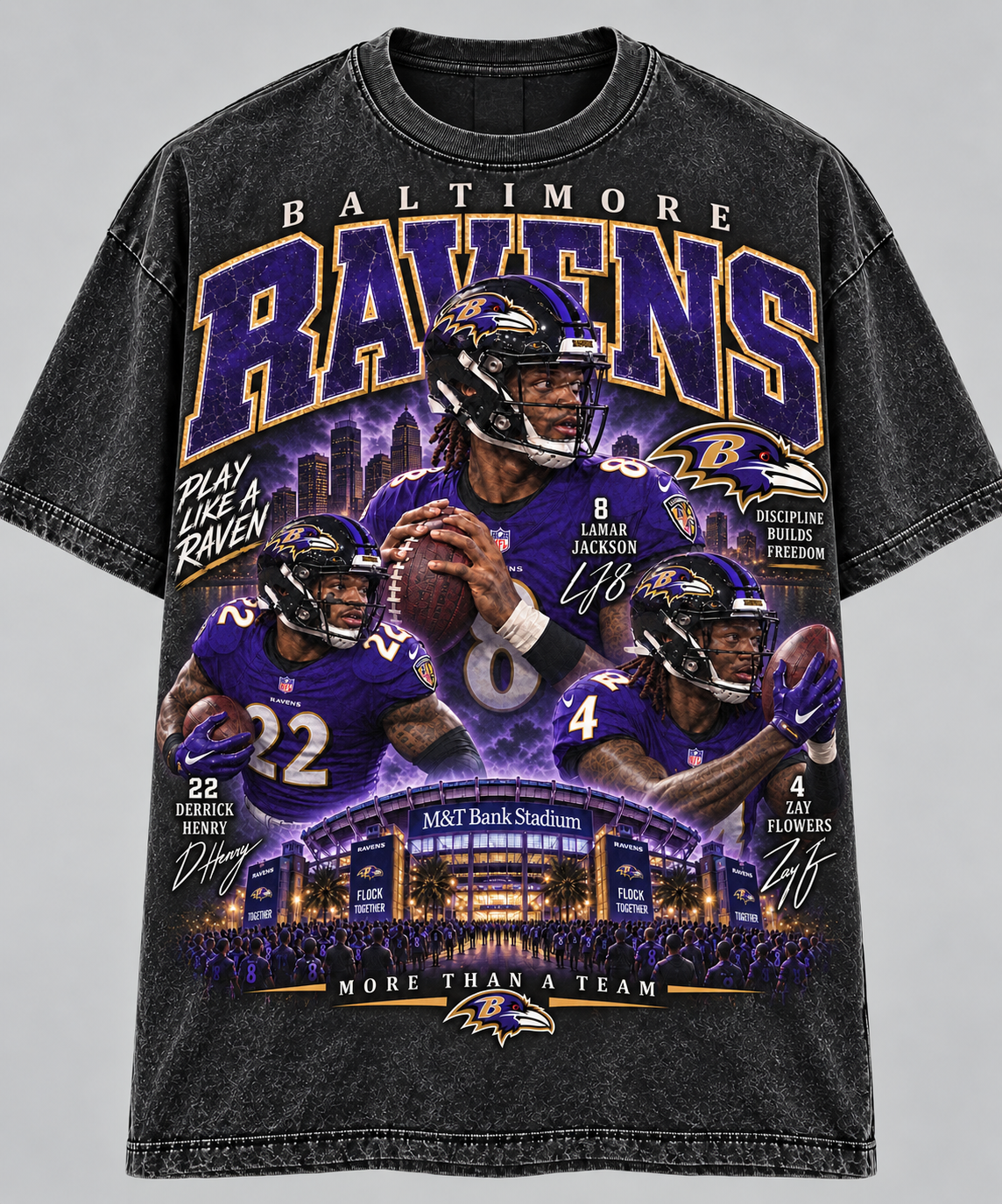 Baltimore More Than a Team Vintage Football Tee