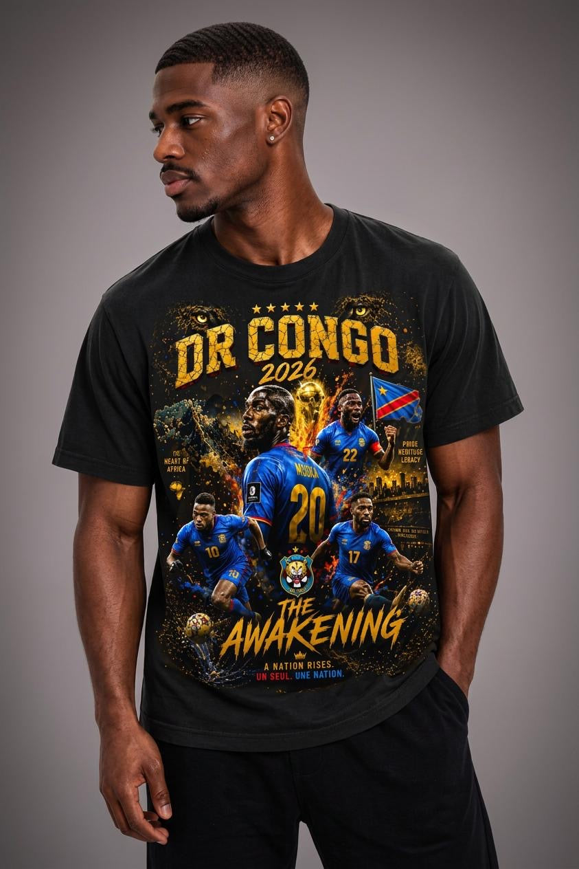 DR Congo 2026 " The Awakening" Vintage Graphic Tee