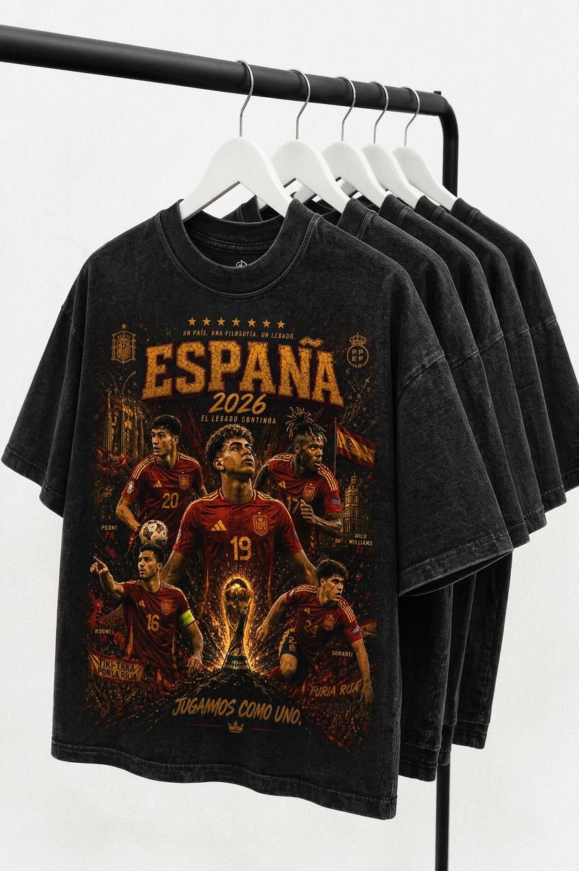 Spain 2026 - El Legado Continúa Vintage Heavyweight Tee