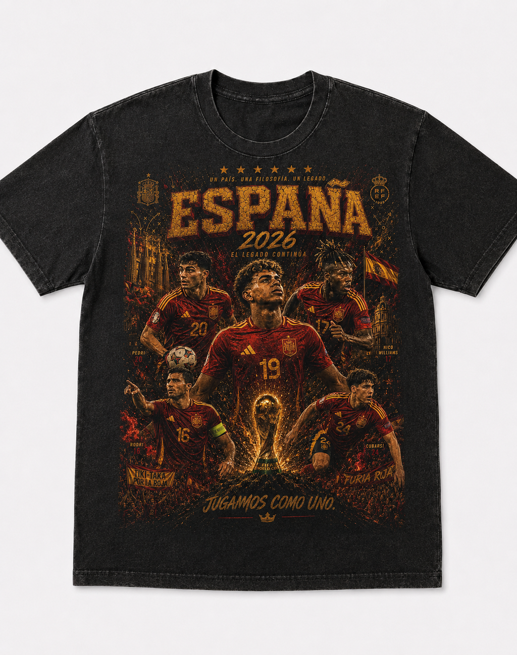 Spain 2026 – El Legado Continúa Vintage Heavyweight Tee