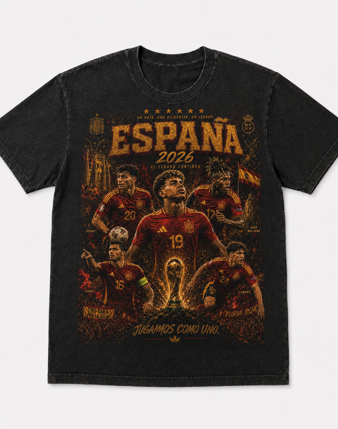 Spain 2026 – El Legado Continúa Vintage Heavyweight Tee