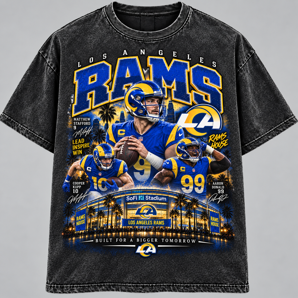Los Angeles Built for Tomorrow Vintage Football Tee