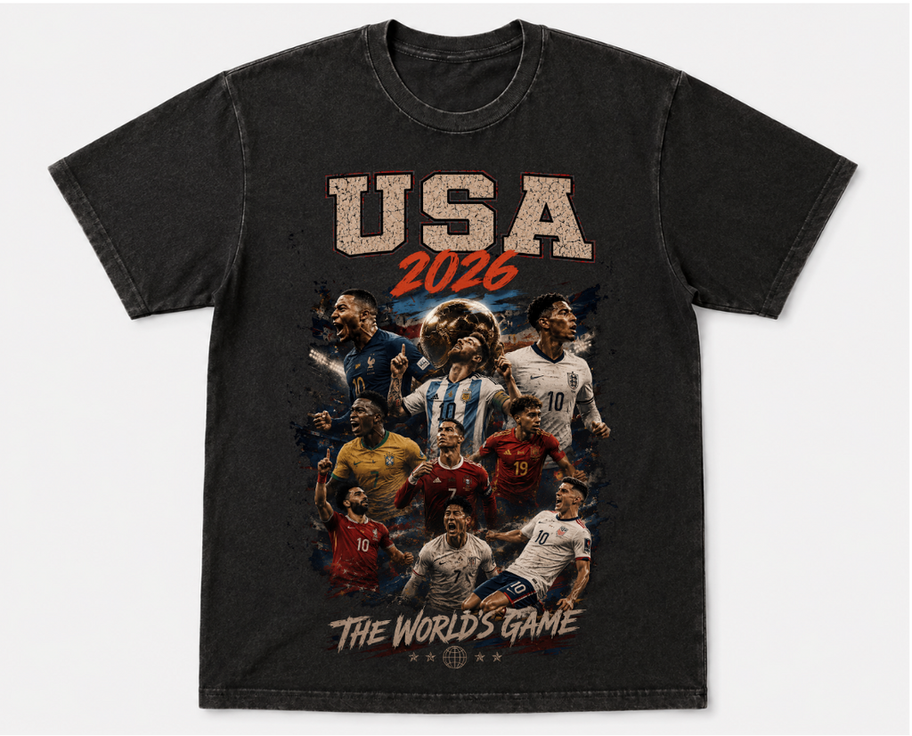 USA 2026 Vintage Soccer World Cup Graphic Tee