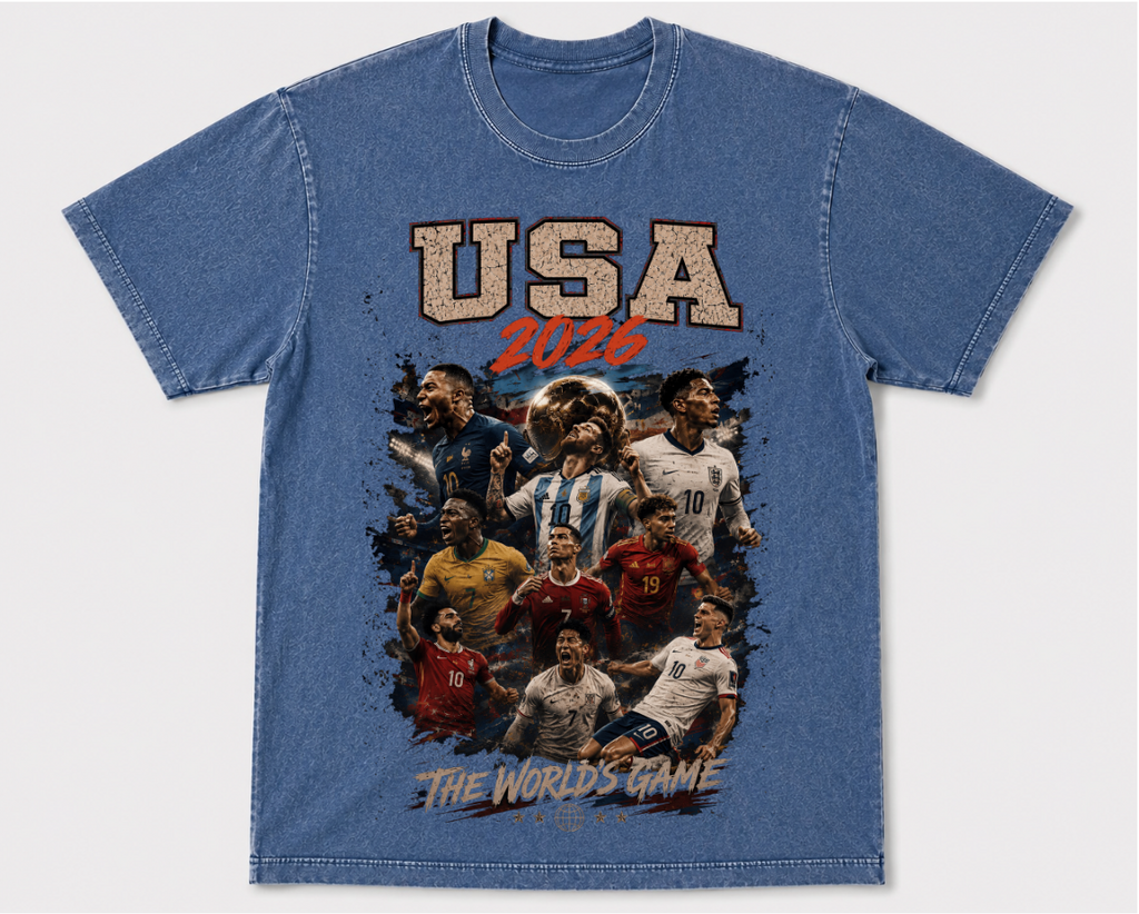 USA 2026 Vintage Soccer World Cup Graphic Tee