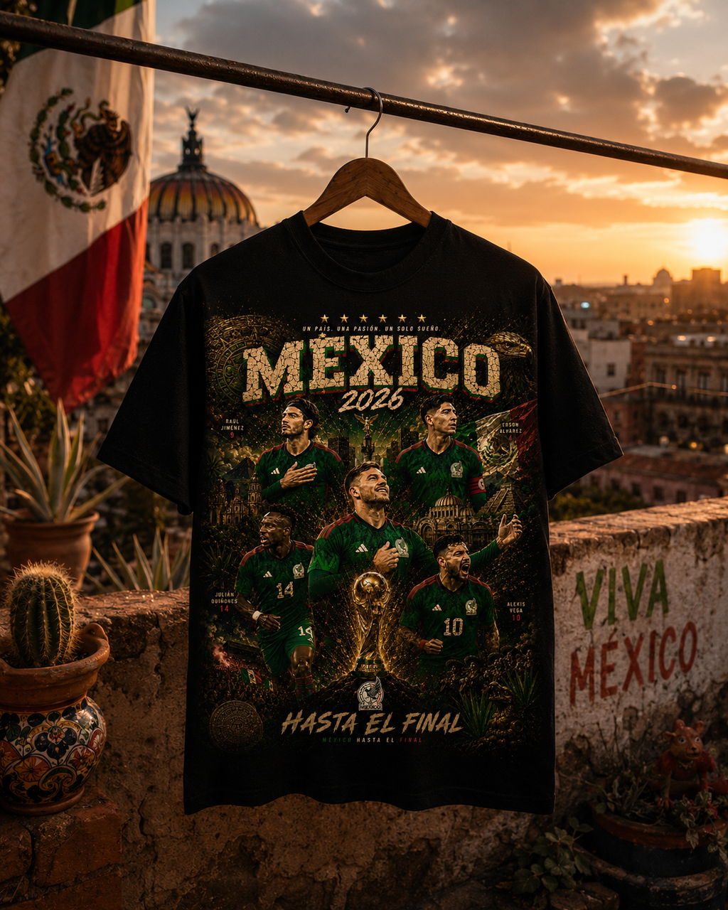 Mexico 2026 “El Sexto Partido” Vintage Graphic Tee
