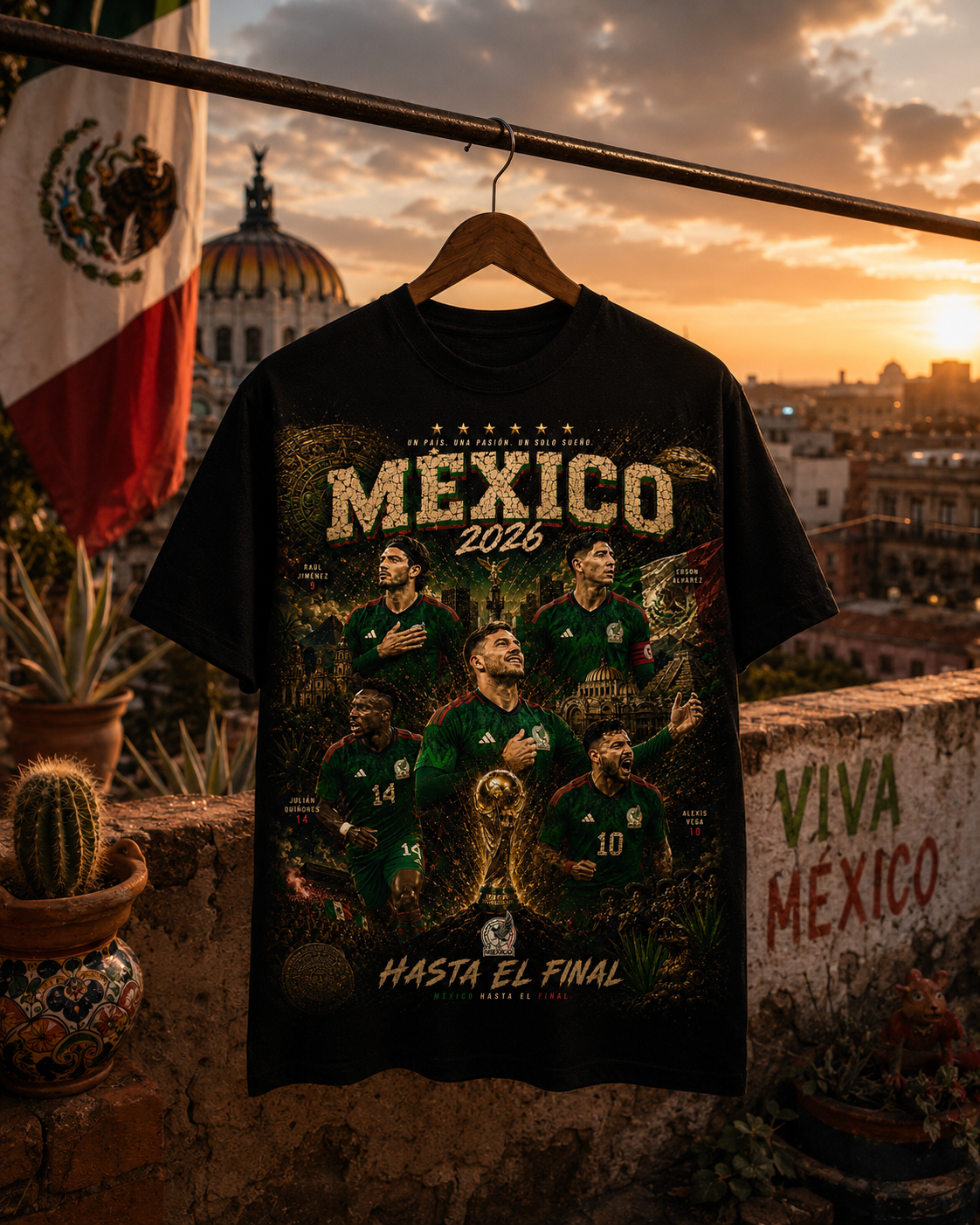 Mexico 2026 “El Sexto Partido” Vintage Graphic Tee