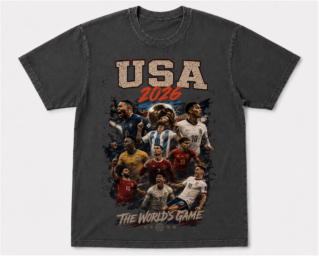 USA 2026 Vintage Soccer World Cup Graphic Tee