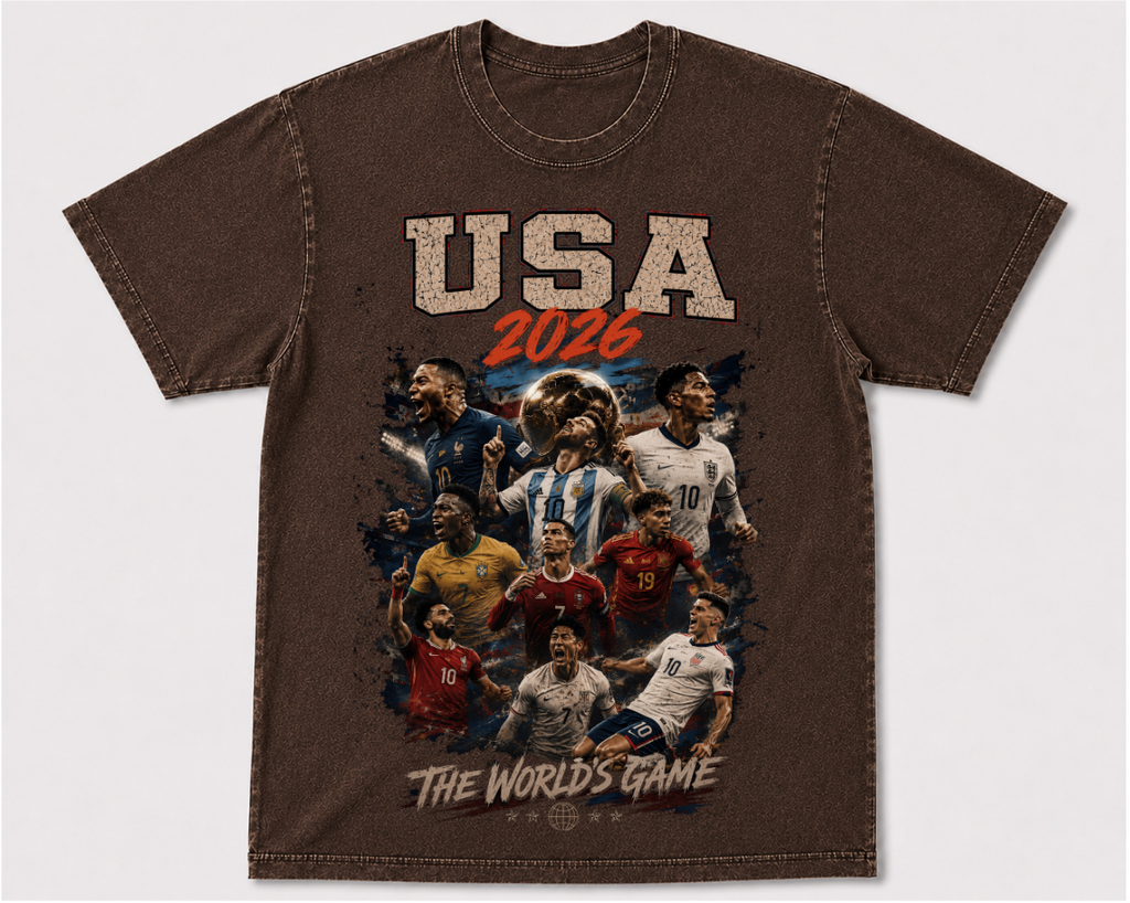 USA 2026 Vintage Soccer World Cup Graphic Tee