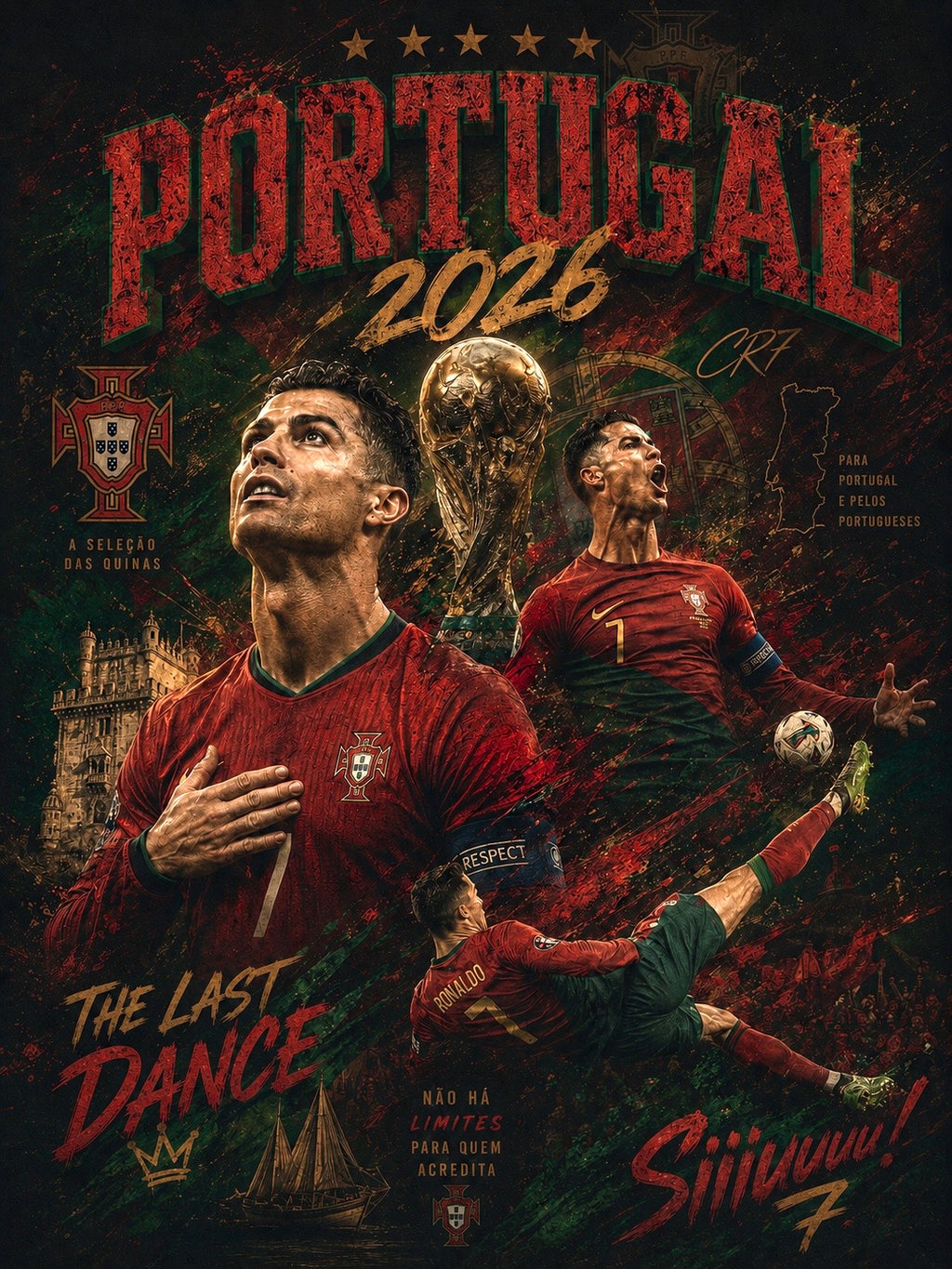 Portugal 2026 "The Last Dance" Vintage Graphic Tee