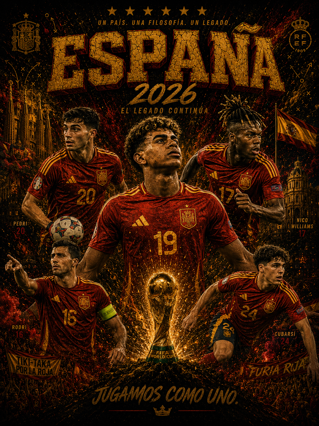 Spain 2026 – El Legado Continúa Vintage Heavyweight Tee