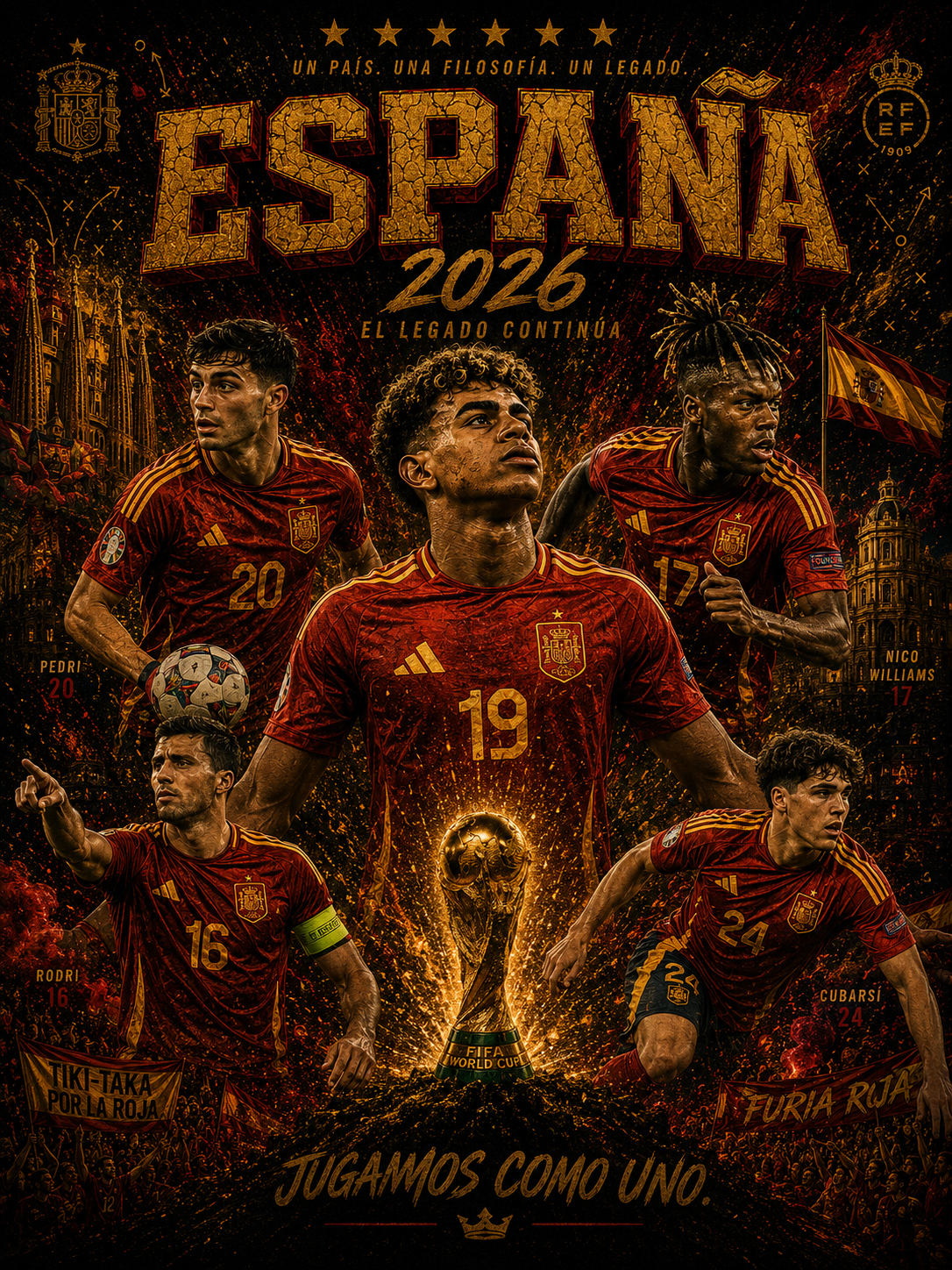 Spain 2026 – El Legado Continúa Vintage Heavyweight Tee