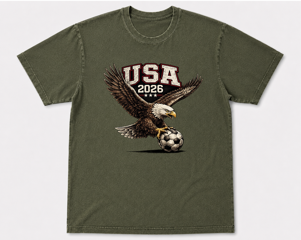 USA 2026 Vintage Eagle Soccer Tee