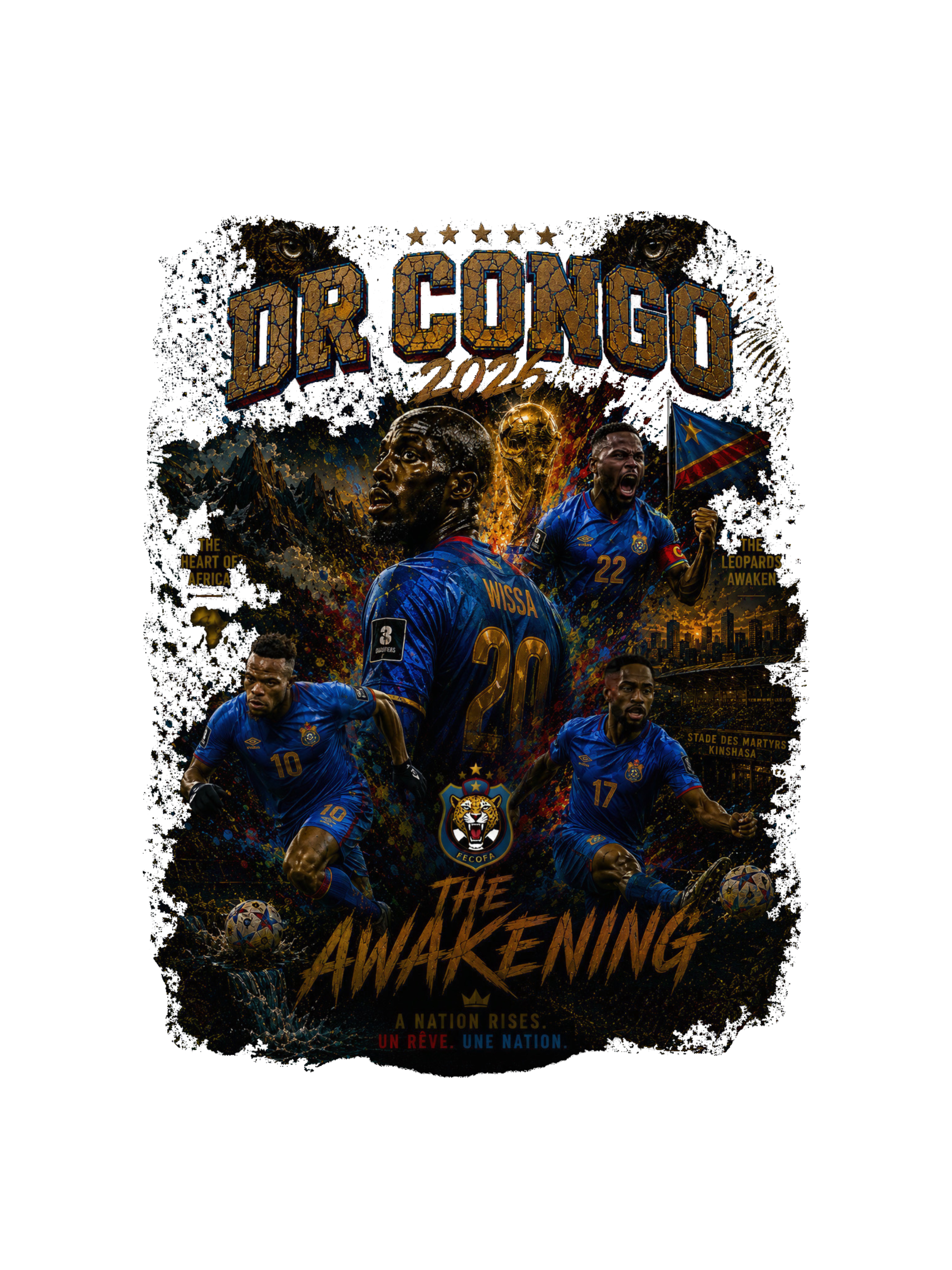 DR Congo 2026 " The Awakening" Vintage Graphic Tee