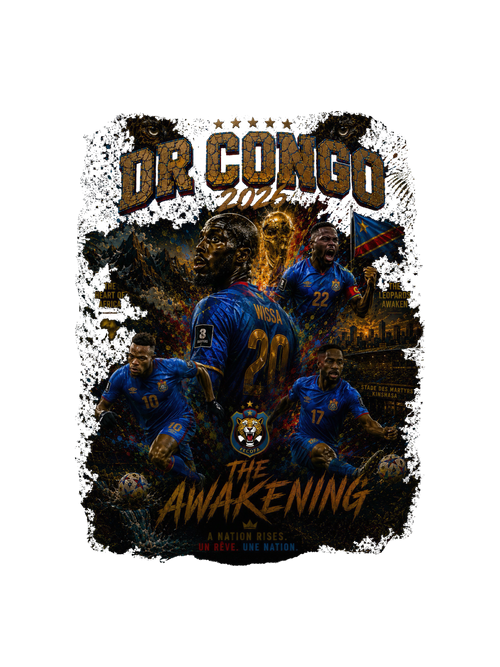 DR Congo 2026 " The Awakening" Vintage Graphic Tee