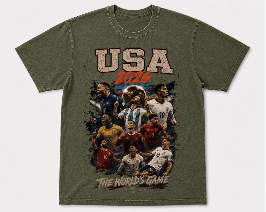 USA 2026 Vintage Soccer World Cup Graphic Tee