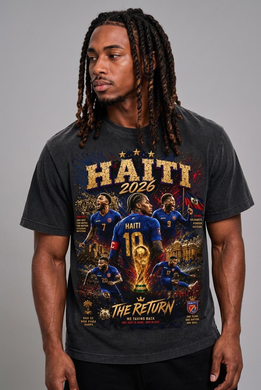 Haiti 2026 "The Return" Vintage Graphic Tee