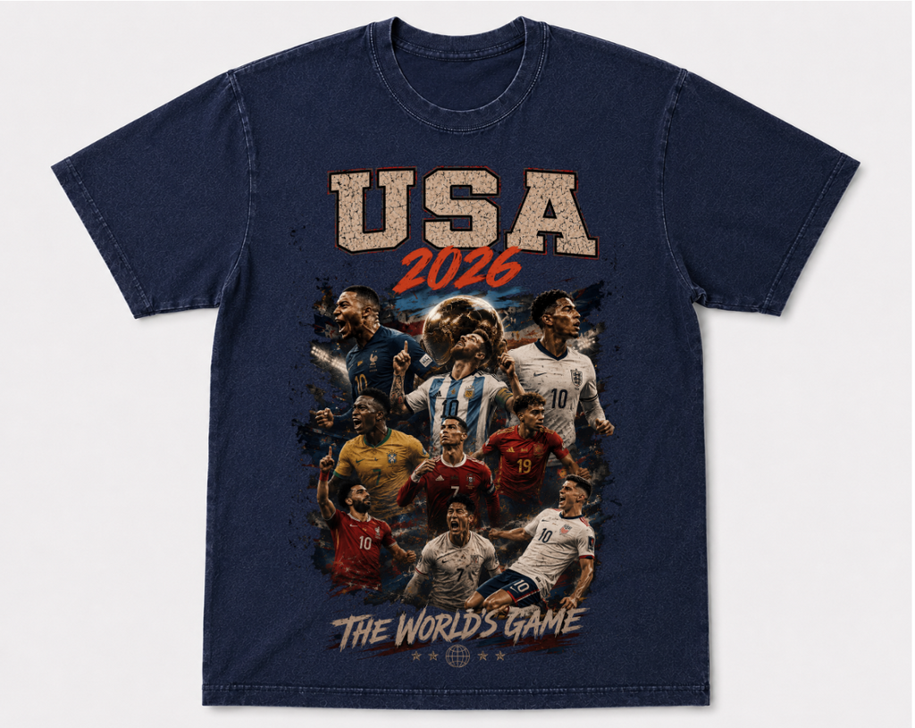 USA 2026 Vintage Soccer World Cup Graphic Tee