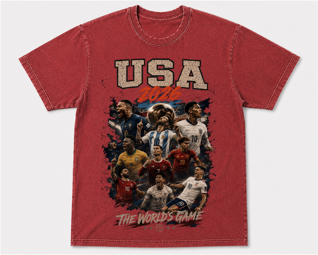 USA 2026 Vintage Soccer World Cup Graphic Tee