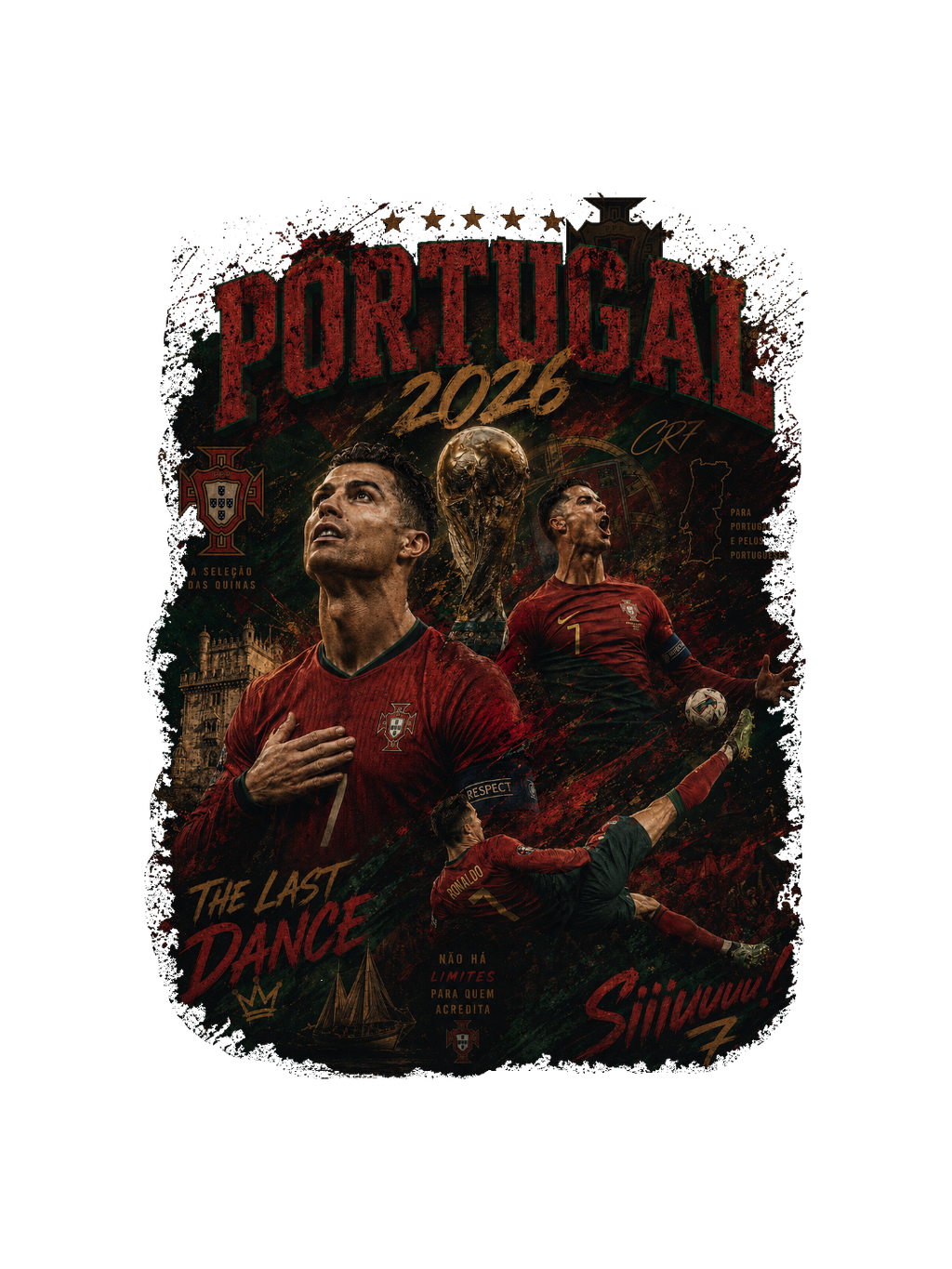 Portugal 2026 "The Last Dance" Vintage Graphic Tee