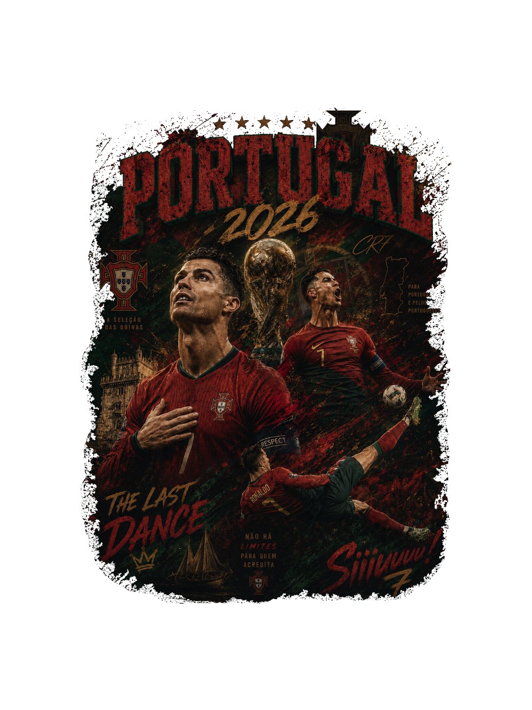 Portugal 2026 "The Last Dance" Vintage Graphic Tee