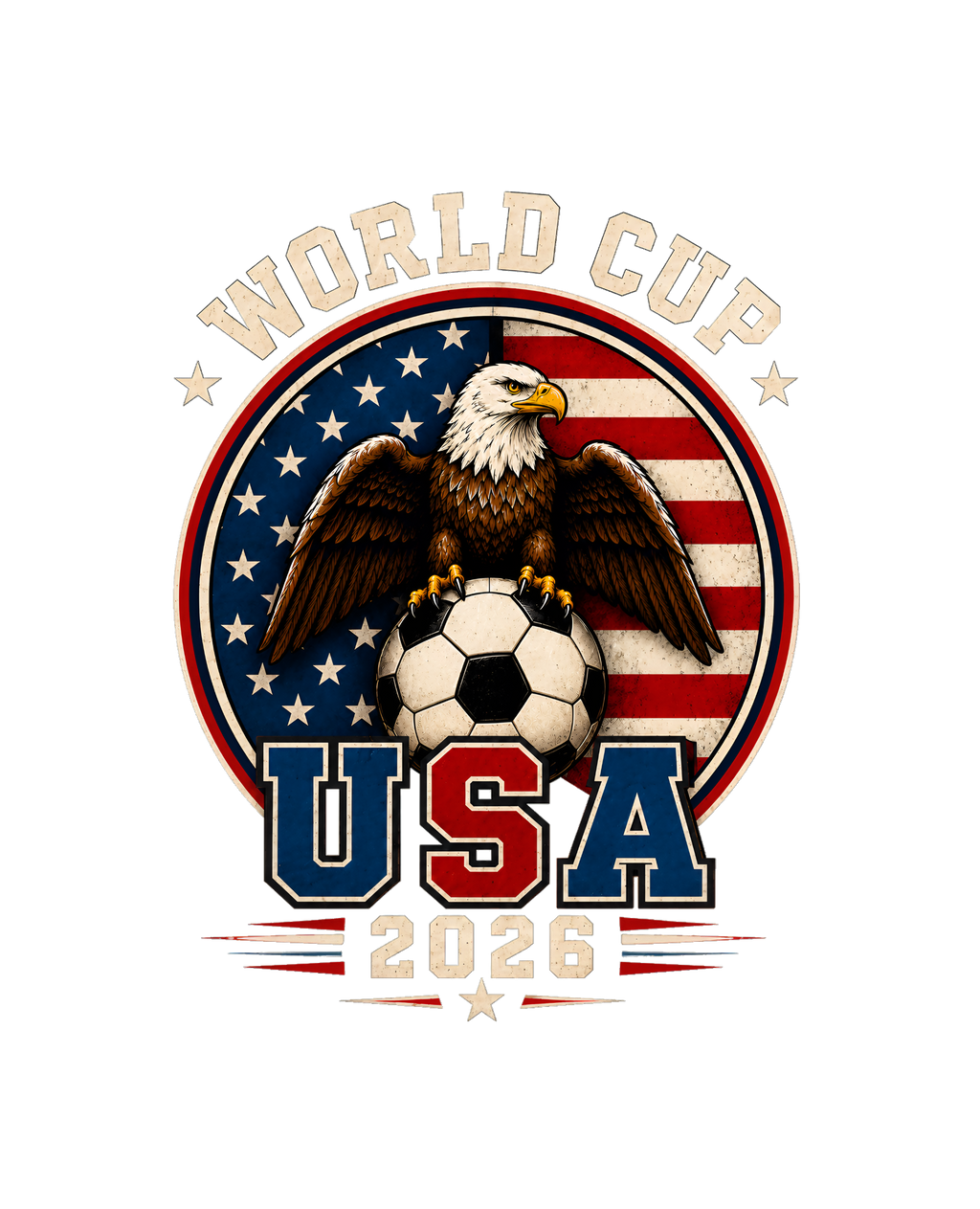 Vintage USA World Cup 2026 Soccer Tee