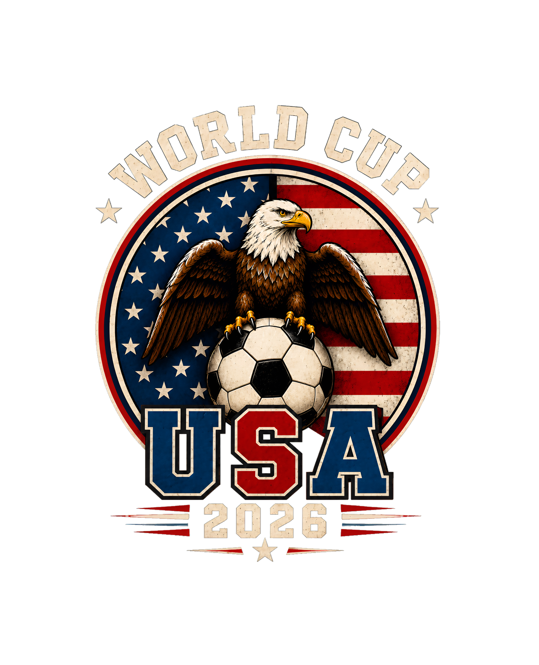 Vintage USA World Cup 2026 Soccer Tee
