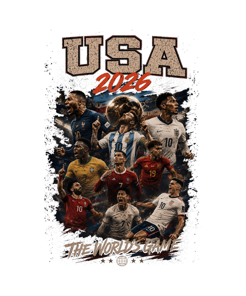USA 2026 Vintage Soccer World Cup Graphic Tee