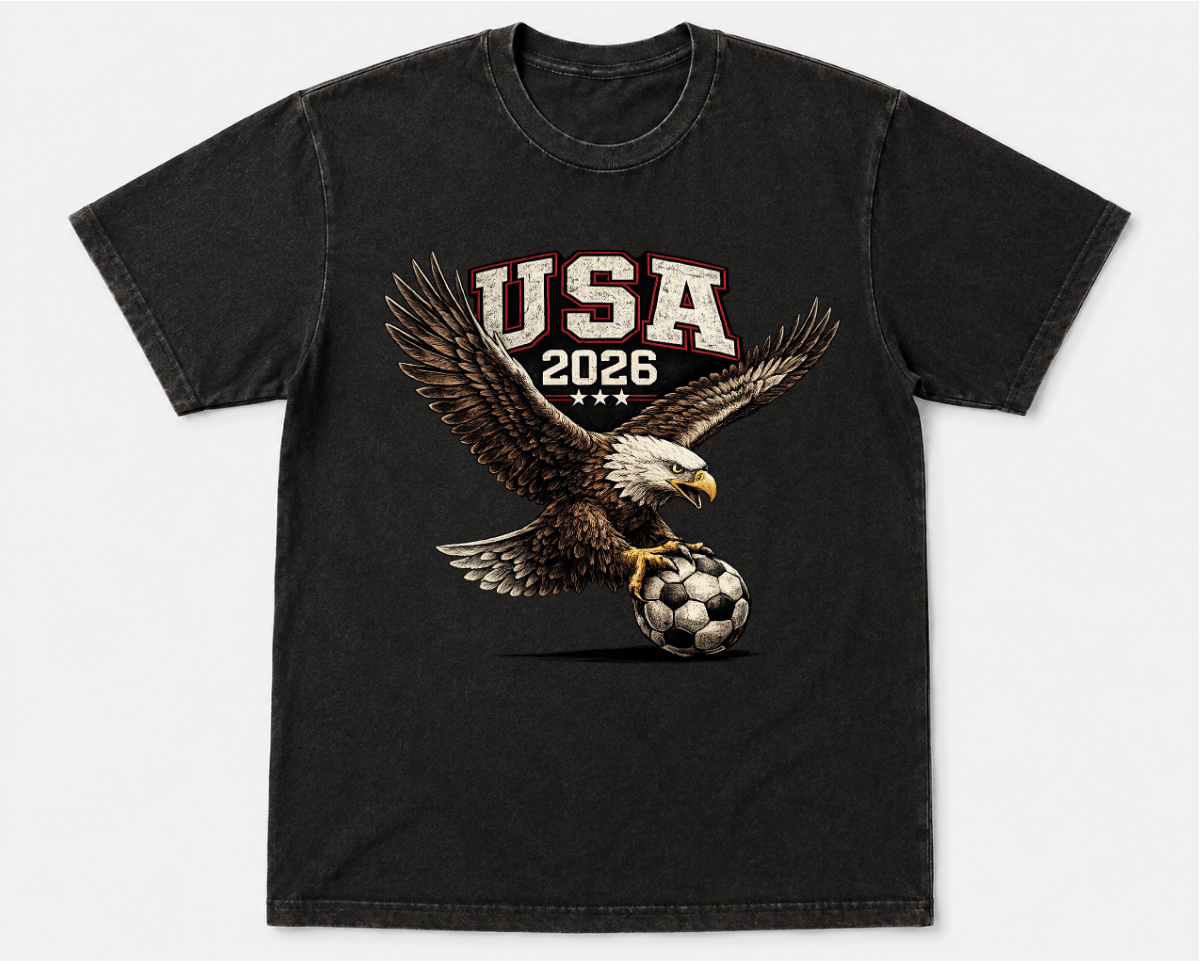 USA 2026 Vintage Eagle Soccer Tee