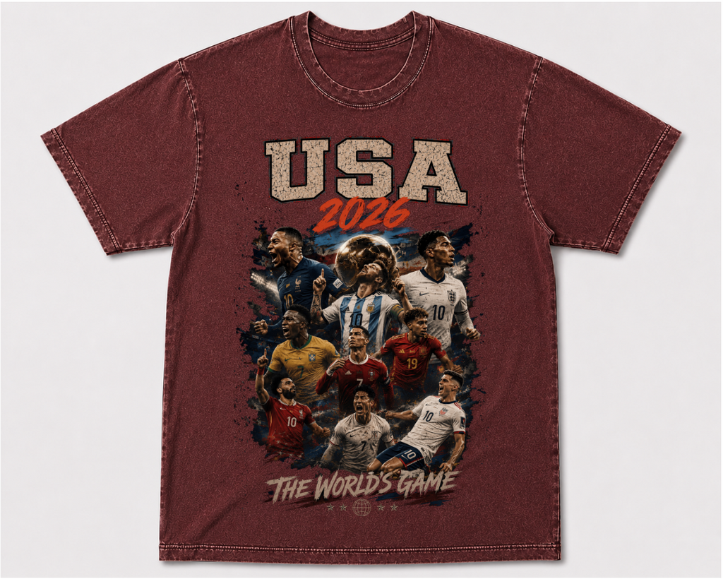 USA 2026 Vintage Soccer World Cup Graphic Tee